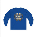 God Money Power Long Sleeve Tee