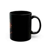 Halloween Pumpkin "GMP Power" Black Mug — Spooky Autumn Coffee Cup (11oz/15oz)