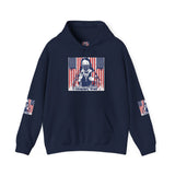 Patriotic Boxer Dog Hoodie — 'God, Money, Power' Americana Pullover