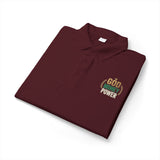 God Money Power- Polo Shirt — Faith-Based Embroidered Work Polo