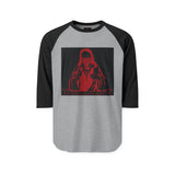 Raglan Shirt — Red Mystic Graphic ‘I Could Believe Anything’ Baseball Tee