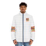 Puffer Jacket — Bold "GMP: God Money Power" Graphic Winter Coat