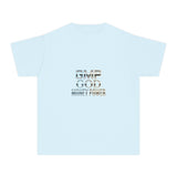 Youth Tee — 'GMP GOD MONEY POWER' Graphic Chest T‑Shirt