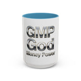 GMP God Money Power Chrome Accent Coffee Mug (11/15oz)