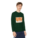 GMP "God Money Power" Youth Long Sleeve Tee - Orange Logo