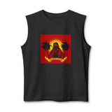 Muscle Tank — Retro 'God Money Power' Jesus Graphic Tank Top