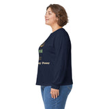 Long Sleeve Tee — "God · Money · Power" Graphic