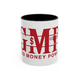 Accent Coffee Mug — G.M.P. (Good Money Power) Red Logo Ceramic Mug