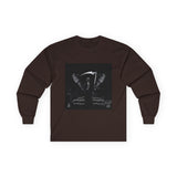Angel Of Death Grim Reaper Wings Long Sleeve Tee — Dark Gothic Scythe Graphic