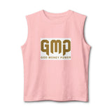 GMP (God Money Power) Muscle Tank — Gold Logo Spiritual Streetwear
