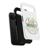 Phone Case — "God Money Power" Inspirational Religious Design