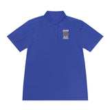 Money Power Polo — Men's White Sport Polo with 'GMP Money Power' Gold Dice Emblem