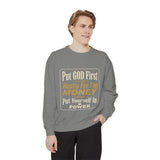 Put God First Hustle For The Money Sweatshirt