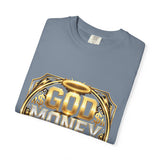 God Money Power Graphic T-Shirt — Bold Gold Faith & Hustle Tee