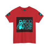 God Money Power Tee — Retro Neon Graphic T-Shirt