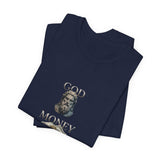 God Money Power- T-Shirt — Stacked Icons Graphic Tee