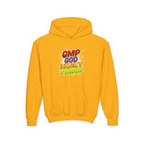 Youth Hoodie — GMP God Money Power Rainbow Graphic