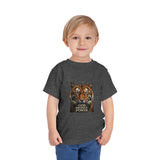 Toddler Tee — Tiger Face "God Money Power" Graphic
