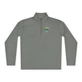 Quarter-Zip Pullover — "God Money Power" Graphic