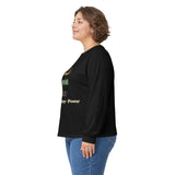 Long Sleeve Tee — "God · Money · Power" Graphic