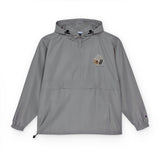 Packable Anorak Jacket – Lightweight Orange Windbreaker with Chest Logo