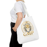 Lion Crest Tote Bag — GMP Gold Emblem Canvas Tote