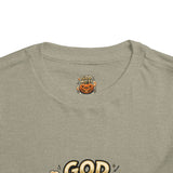 Toddler Tee — "God Money Power" Jack-o'-Lantern Halloween Shirt
