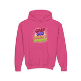 Youth Hoodie — GMP God Money Power Rainbow Graphic