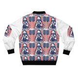 Patriotic Skull & Flag Bomber Jacket