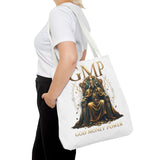 GMP 'Gold Money Power' Tote Bag — Luxurious King on Throne All-Over Print