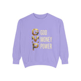 Sweatshirt — G.M.P. Gold Logo "God Money Power" Casual Graphic Sweatshirt