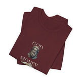 God Money Power- T-Shirt — Stacked Icons Graphic Tee