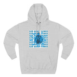 God Money Power Hoodie — Graphic Three-Panel Fleece Pullover