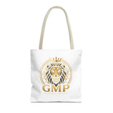 Lion Crest Tote Bag — GMP Gold Emblem Canvas Tote