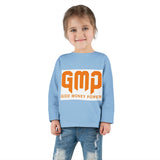 Toddler Long Sleeve Tee — GMP "God Money Power" Orange Graphic