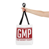 GMP Tote Bag — God Money Power Red Logo All-Over Print Tote