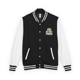 Letterman Jacket — 'Did I Just Say Power?' Retro Varsity Jacket