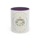 God, Money & Power Coffee Mug — Faith-Inspired Crown & Cash Design (11/15oz)