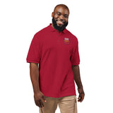 Embroidered Polo Shirt — Colorful Floral 'Hope Grows Here' Logo