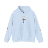God Moves in Mysterious Ways Cross Hoodie — Floral Cross Religious Pullover
