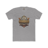 T‑Shirt — "God Money Power" Vintage Crest Graphic Tee