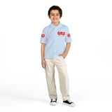 GMP Logo Youth Polo Shirt - Red Branding DryBlend® Kids Jersey Polo