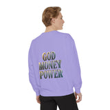 God Money Power Sweatshirt — Religious Inspirational Crewneck