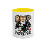 GMP ‘God Money Power’ Accent Coffee Mug - Bold Eagle Graphic 11/15oz