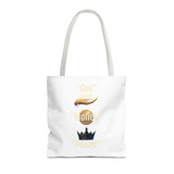 Inspirational 'God, Money, Power' Graphic Tote Bag