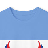 Long Sleeve Tee — "God Money Power" Patriotic Jesus Graphic