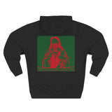 Hoodie — Red & Green Saint Graphic Pullover