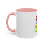 GMP God Money Power Accent Coffee Mug — Colorful Motivational Tea Cup (11/15 oz)