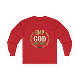 Money Power Long Sleeve Tee — “GMP GOD” Laurel Graphic