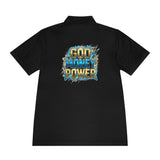 God Money Power Polo Shirt — Men's Graphic Sport Polo